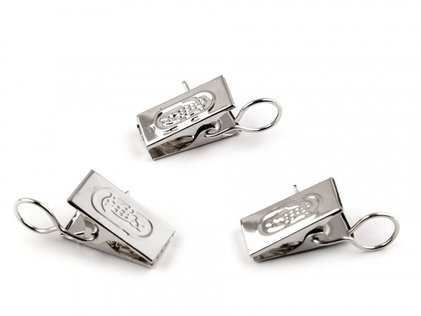 Žabky na záclony kovové