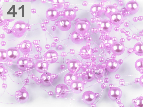 Perly na silonu Ø7 mm délka 130 cm