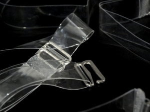 Ramínka silikonová šíře 10 mm s kovovým zapínáním