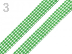Károvaná stuha řezaná šíře 18 mm