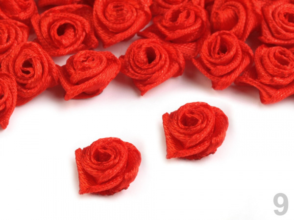 Saténová růže Ø12-15 mm