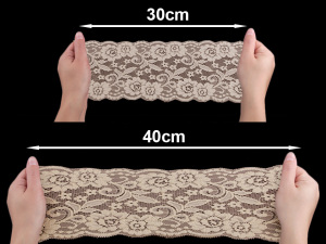 Elastická krajka / vsadka / běhoun šíře 15 cm