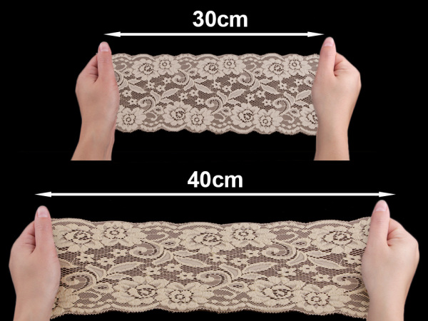 Elastická krajka / vsadka / běhoun šíře 15 cm