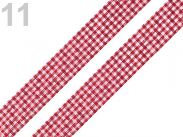 Károvaná stuha řezaná šíře 18 mm