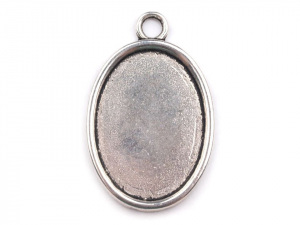 Kovové lůžko 18x25 mm hladké