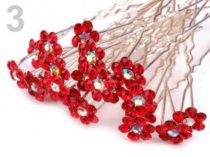 Štrasová vlásenka květ Ø6 mm