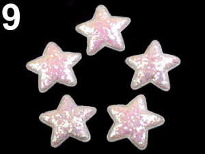 Hvězda s glitry Ø35 mm