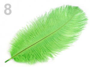 Pštrosí peří délka cca 20-25 cm