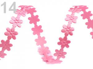 Saténový prýmek šíře 10 mm květ