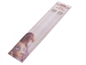 Ramínka silikonová šíře 10 mm s kovovým zapínáním