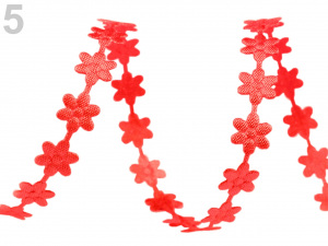 Saténový prýmek šíře 7 mm květ