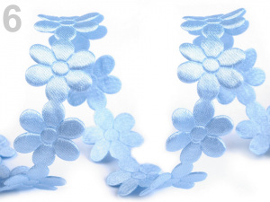 Saténový prýmek šíře 20 mm květ