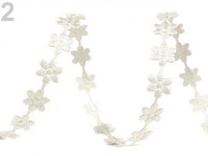 Saténový prýmek šíře 7 mm květ