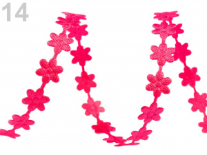 Saténový prýmek šíře 7 mm květ