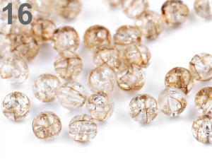 Plastové korálky kraklované Ø8 mm