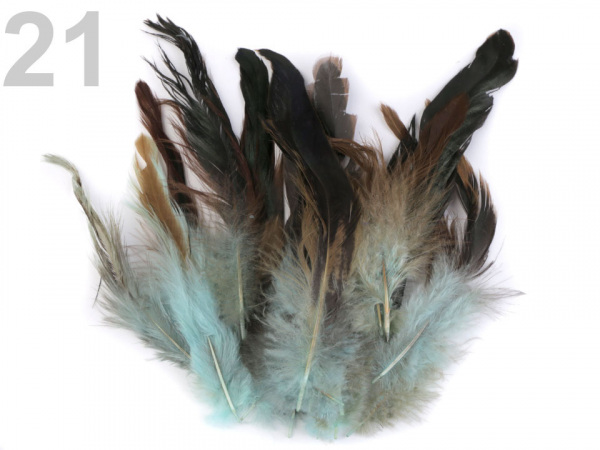 Slepičí peří délka 6-20 cm