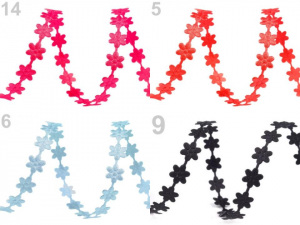 Saténový prýmek šíře 7 mm květ