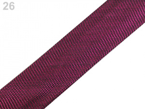 Šikmý proužek lurexový šíře 15 mm zažehlený rozměřený