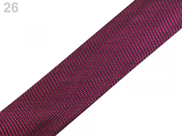 Šikmý proužek lurexový šíře 15 mm zažehlený rozměřený