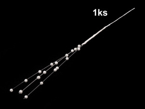 Svatební vývazek délka 18 cm a 21 cm perličky