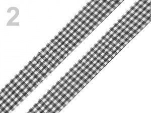 Károvaná stuha řezaná šíře 18 mm