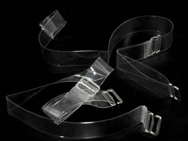 Ramínka silikonová šíře 10 mm s kovovým zapínáním