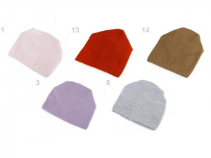 Pletená svěšená čepice