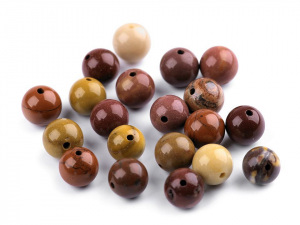 Minerální korálky Jaspis mookait Ø8 mm