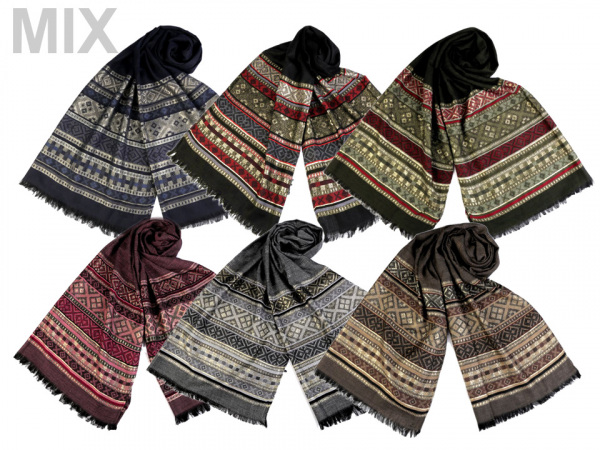 Šála s lurexem 65x175 cm