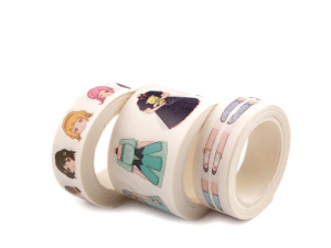 Washi páska holčičky Languo sada 3 ks