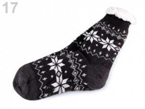 Ponožky zimní s protiskluzem, vlněné