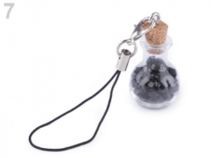 Přívěsek lahvička s krystaly