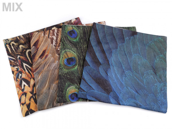 Povlak na polštář peří 43x43 cm