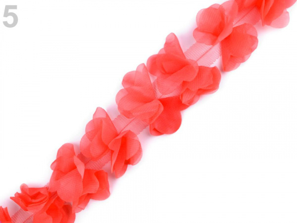 Prýmek mašle / motýlek na tylu šíře 65 mm