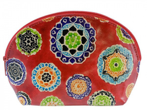 Pouzdro / kosmetická taška kožená 12x18 cm