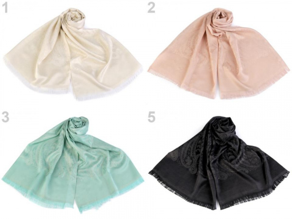 Šála s jemným lurexem 68x175 cm