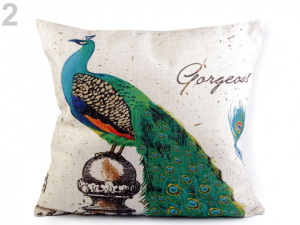 Povlak na polštář páv 43x43 cm