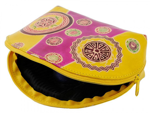 Pouzdro / kosmetická taška kožená 12x18 cm