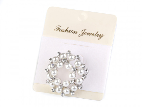 Perlová brož / svatební ozdoba na kytice