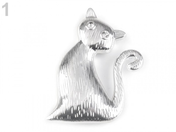 Magnetická brož kočka, slon, mandala