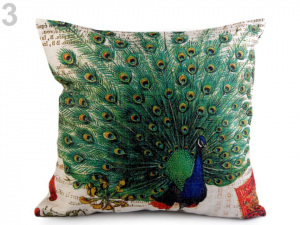 Povlak na polštář páv 43x43 cm