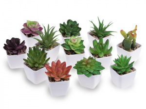 Umělý sukulent v květináči