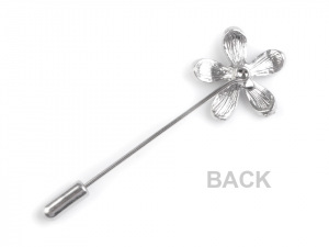 Ozdobný špendlík květ s kamínky