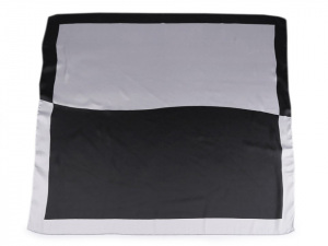 Saténový šátek s lemem 70x70 cm