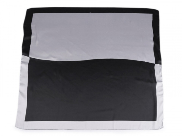 Saténový šátek s lemem 70x70 cm