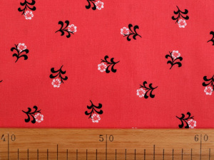 Bavlněná látka květy