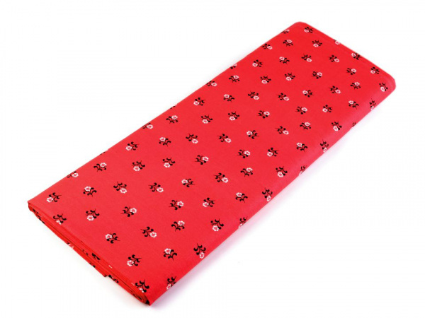 Bavlněná látka květy