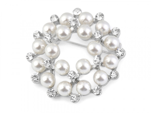 Perlová brož / svatební ozdoba na kytice