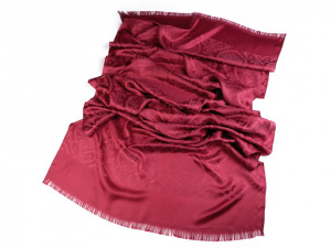 Šála s ornamenty a lurexem 70x180 cm