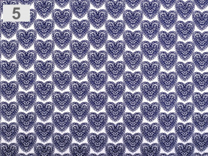 Bavlněná látka srdce